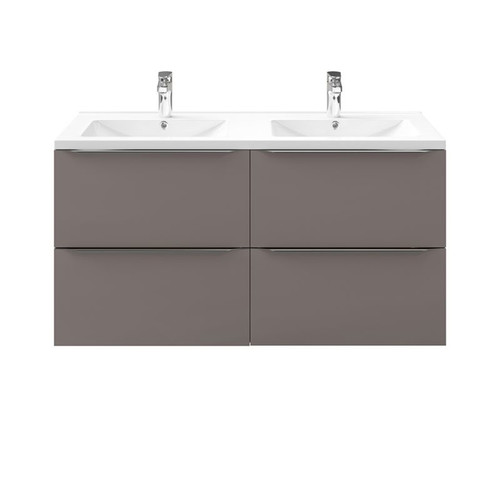 Wall-mounted Basin Cabinet GoodHome Imandra 120cm, grey