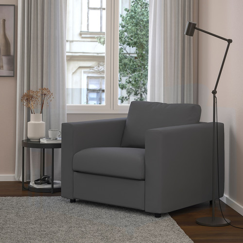 VIMLE Armchair, Hallarp grey