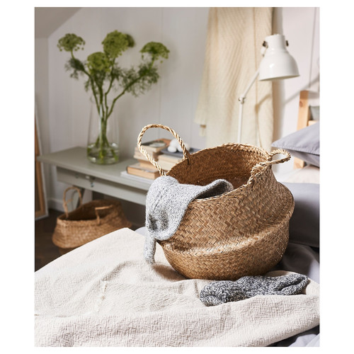 FLÅDIS Basket, seagrass, 25 cm