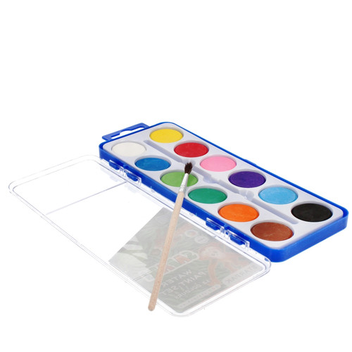 Water Colour Water Paint Set 12 Colours Safari