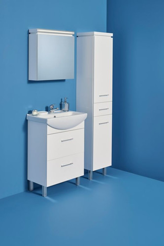 Cersanit Bathroom Mirror Cabinet Olivia 56 x 56.4 x 15.3 cm