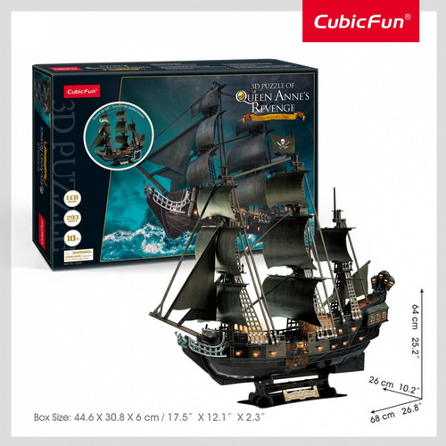 Cubic Fun 3D Puzzle Queen Anne's Revenge 293pcs 10+