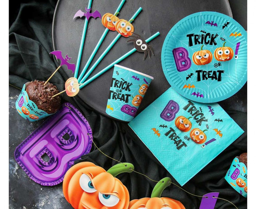 Halloween Paper Cups Boo 250ml 6pcs