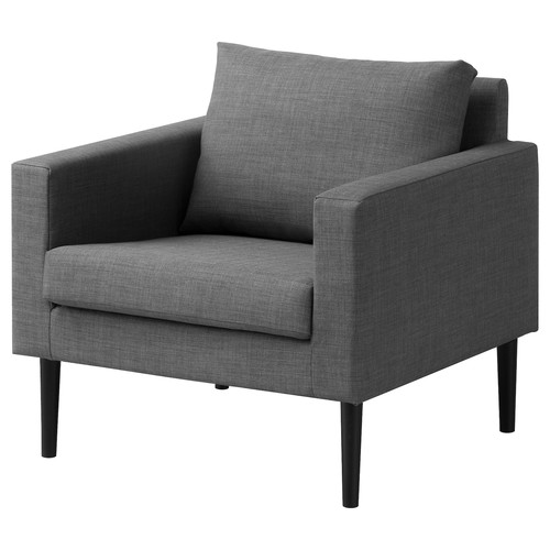 FRIHETEN Armchair Skiftebo, dark grey