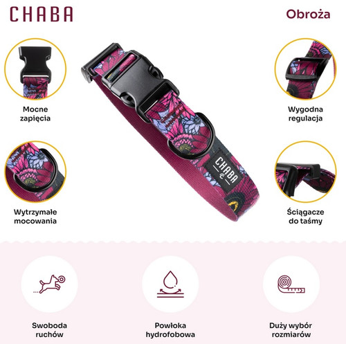 CHABA Adjustable Dog Collar Story III XL Lakota