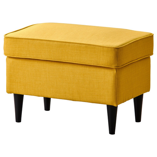 STRANDMON Footstool, yellow