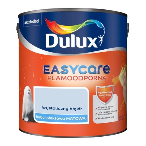 Dulux EasyCare Matt Latex Stain-resistant Paint 2.5l crystal blue