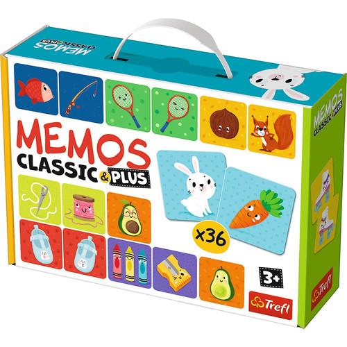 Trefl Memos Classic & Plus Logic Game 3+