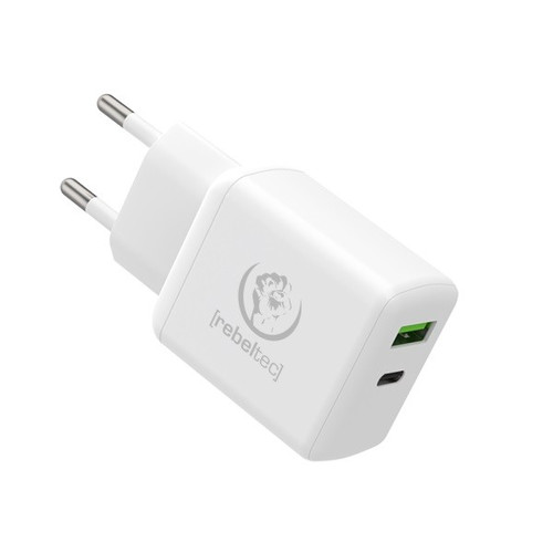 Rebeltec Wall Charger EU Plug Fast charger PD 20W, QC3.0