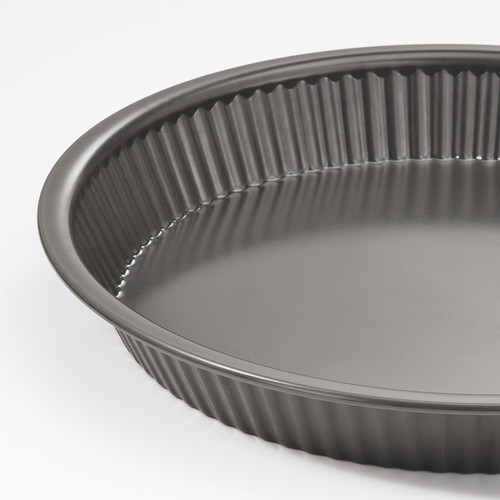 HEMMABAK Pie dish, grey, 30 cm
