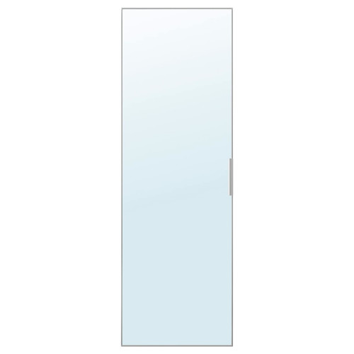 STRAUMEN Door with hinges, mirror glass, 40x120 cm