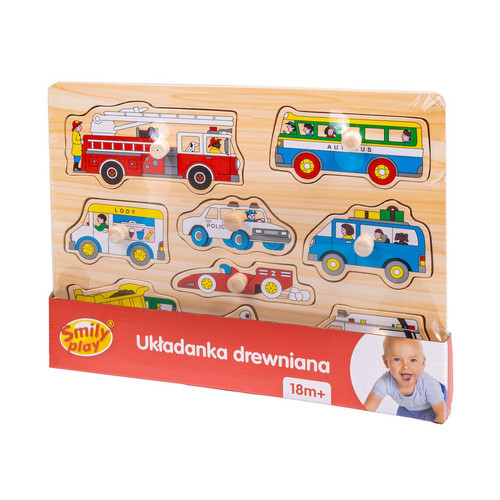 Wooden Puzzle Vehicles 18m+