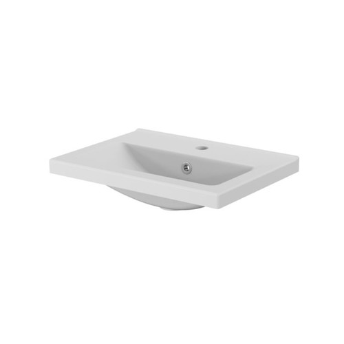 GoodHome Wash-basin Nira slim 16 x 38 x 52.8 cm, white