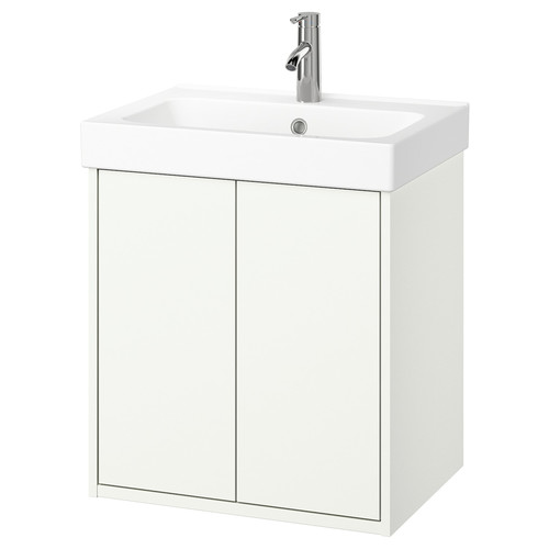 HAVBÄCK / ORRSJÖN Wash-stnd w drs/deep wash-basin/tap, white, 62x49x72 cm