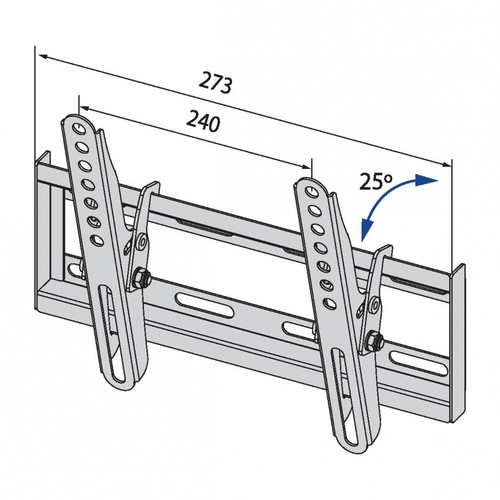 TV Wall Mount up to 42" 20kg AJTBXT4220TI251, black