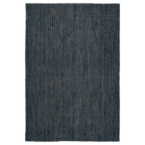 LANDBANA Rug, flatwoven, dark blue, 133x195 cm