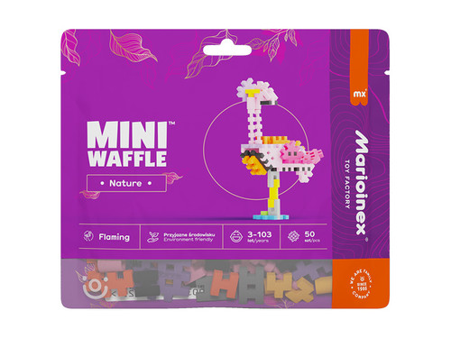 Marioinex Mini Waffle Blocks Set Flamingo 50pcs 3+