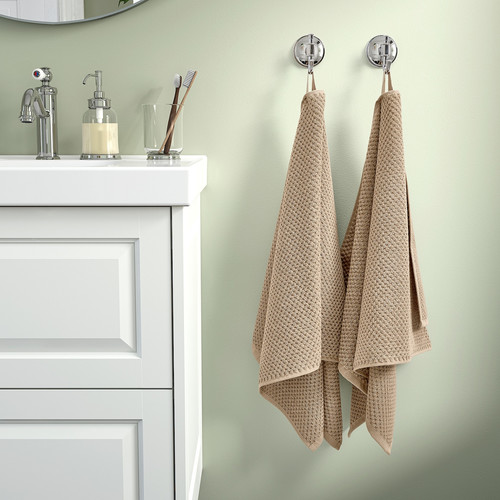 GULVIAL Hand towel, beige, 50x100 cm