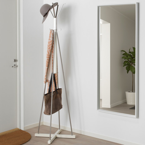 TJUSIG Hat and coat stand, white, 193 cm