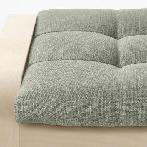 POÄNG Footstool, birch veneer/Gunnared light green