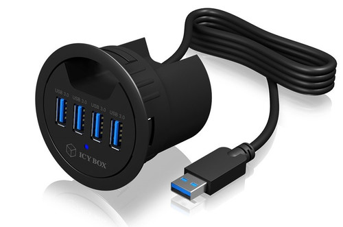 Icybox IB-HUB1403 USB 4-Port Hub 60mm