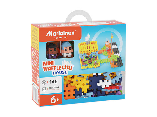 Marioinex Mini Waffle Blocks Set City House 148pcs 5+