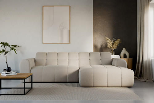 Corner Sofa Aleria Mini, right, light beige