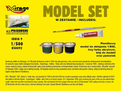 Mirage Plastic Model Kit Polish Pilsudski Ship 14+