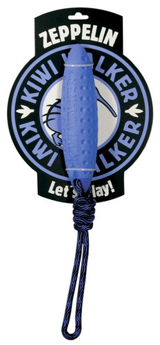 Kiwi Walker Let's Play Dog Toy Zeppelin Maxi, blue