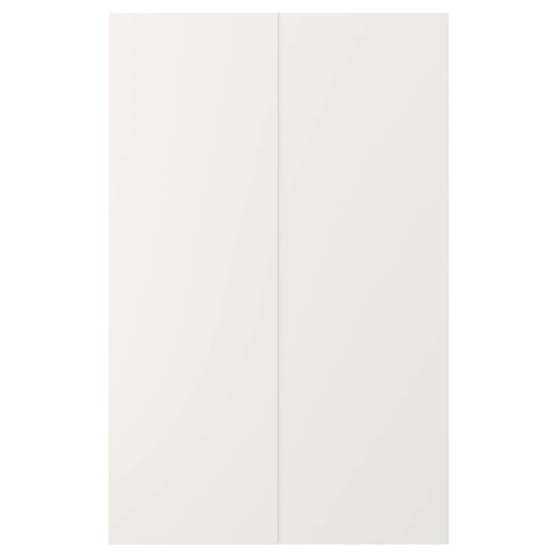 VEDDINGE 2-p door f corner base cabinet set, white, 25x80 cm