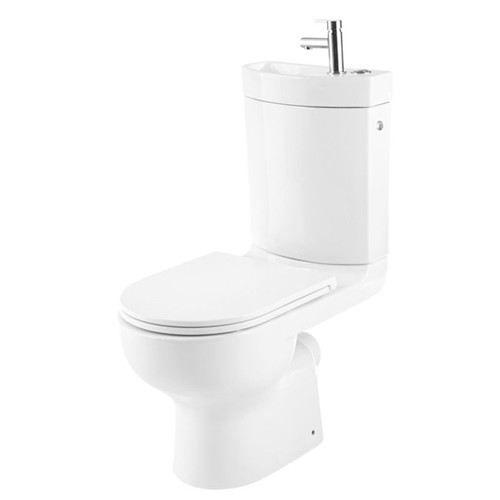 2in1 Toilet & Sink GoodHome Cavally Rimless 3/6l, soft-close