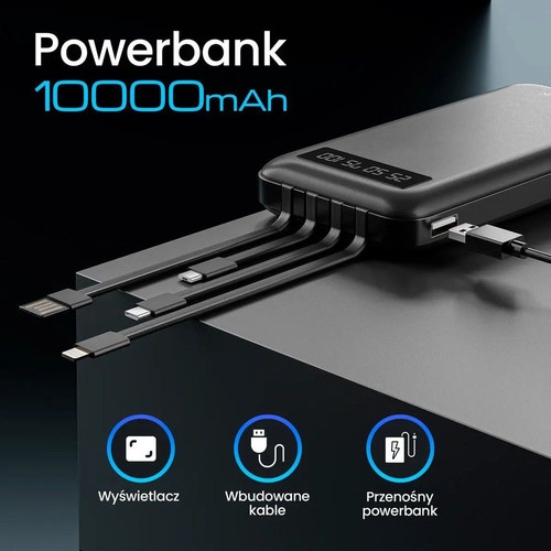 Extralink Power Bank Powerbank EPB-083 EX.19607, black