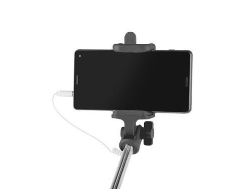 Monopod Selfie Stick Wired Black