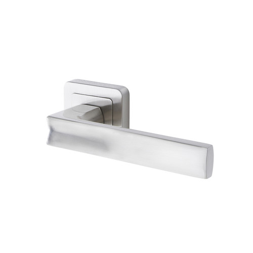 Colours Door Handle Inya, short, satin nickel