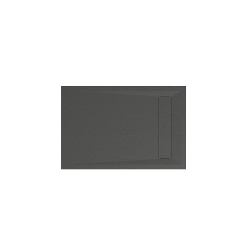 GoodHome Shower Tray Luiro, rectangular, 80x120 cm, black