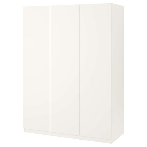 PAX Wardrobe, white, Forsand white, 150x60x201 cm