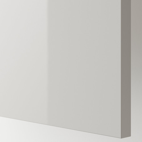 RINGHULT Cover panel, high-gloss light grey, 62x240 cm