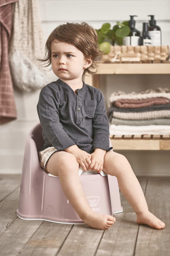 BABYBJÖRN - Potty Chair - Powder pink/White