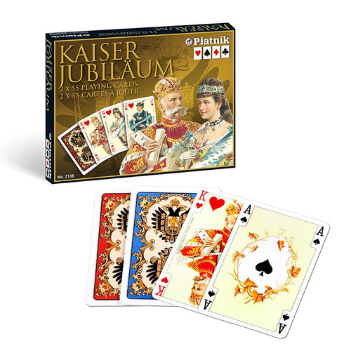 Piatnik Kaiser Jubilaum 2x 55 Playing Cards