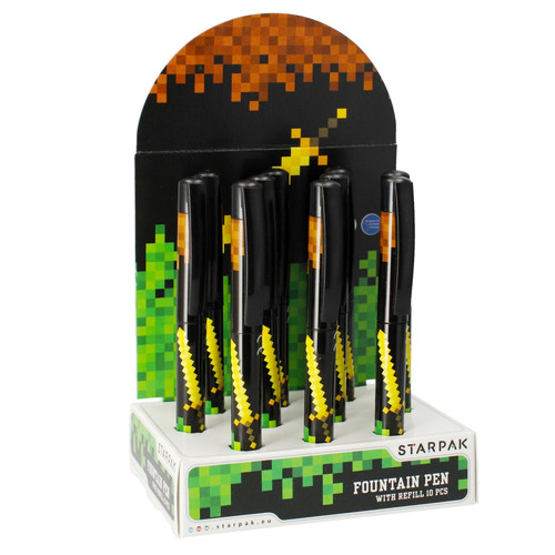 Starpak Fountain Pen Pixel Game 10-pack