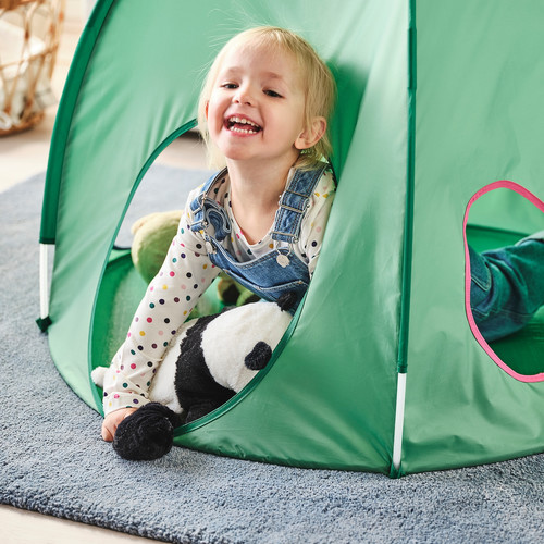 DVÄRGMÅS Children's tent, green