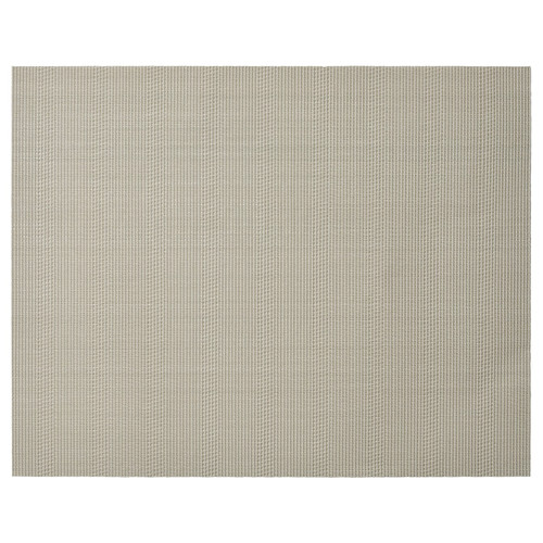 FLYGFISK Place mat, light beige, 38x30 cm