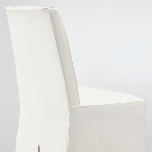 BERGMUND Chair w medium long cover, black, Inseros white