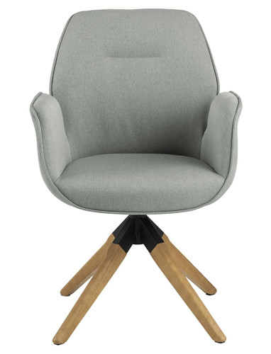 Swivel Chair Aura, auto return, light grey