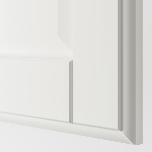 PAX / TYSSEDAL Wardrobe combination, white, mirror glass, 150x60x236 cm