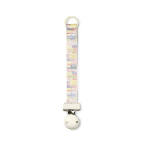 Elodie Details Wood Pacifier Clip, Pastel Braids