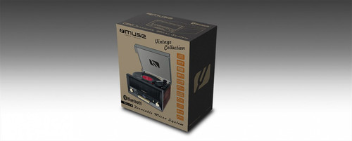 MUSE Turntable Micro System Bluetooth, USB, FM MT-112 W