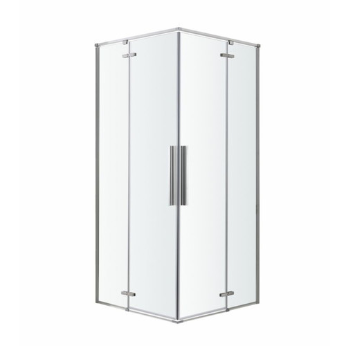 GoodHome Shower Enclosure Cabin Ezili 80 x 80 cm, chrome/transparent