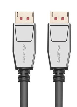 Lanberg DisplayPort Cable M/M 0.5 20 PIN V1.4 1m 8K, black