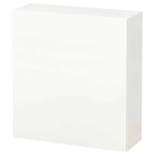 BESTÅ Wall-mounted cabinet combination, white/Lappviken white, 60x22x64 cm